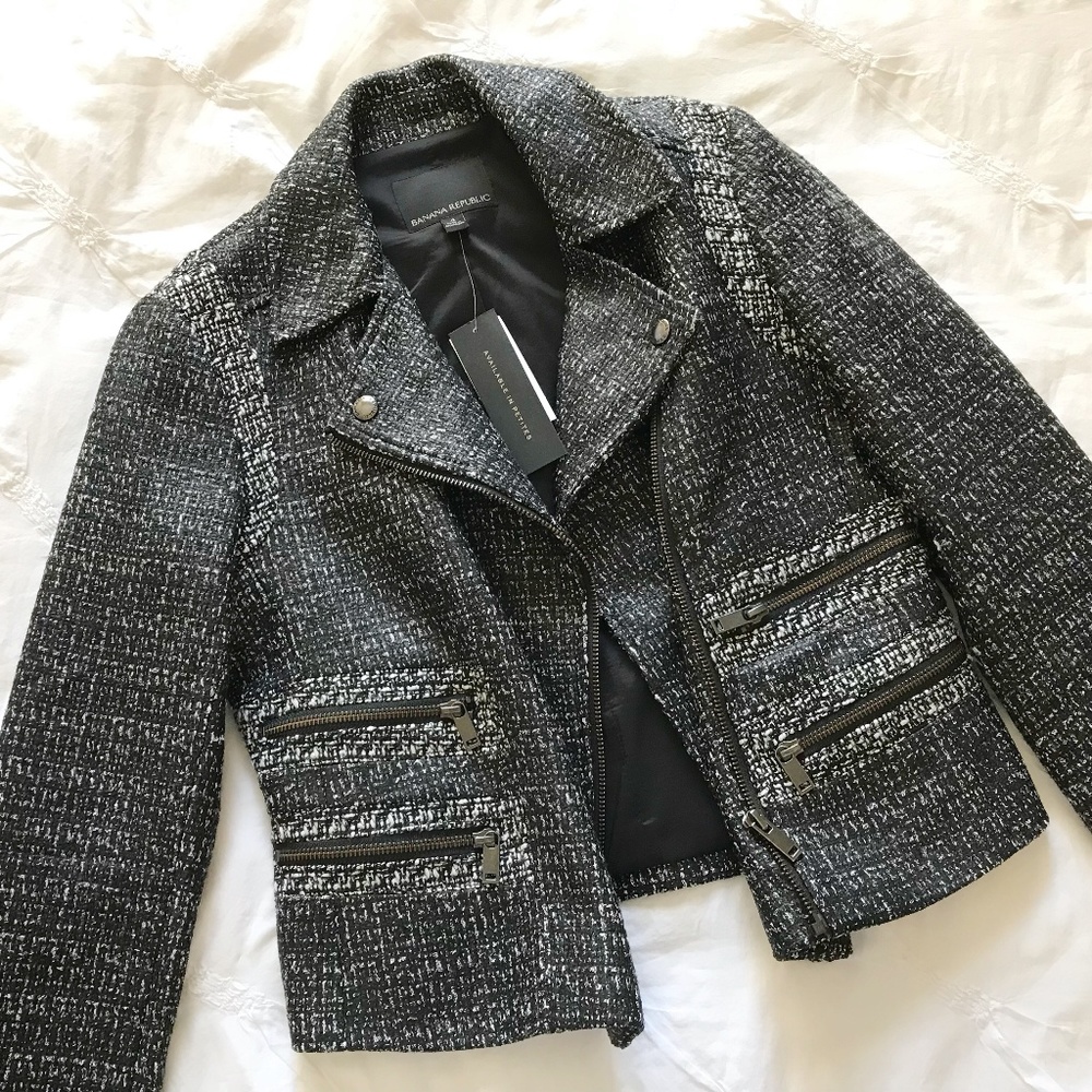 Speckled Black/White Jacket